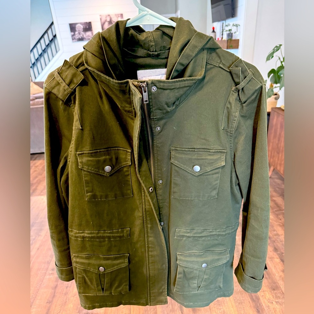 Market & Spruce utility jacket with hood
